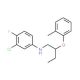 N-(3-Chloro-4-fluorophenyl)-N-[2-(2-methyl-phenoxy)butyl]amine - chemical structure image