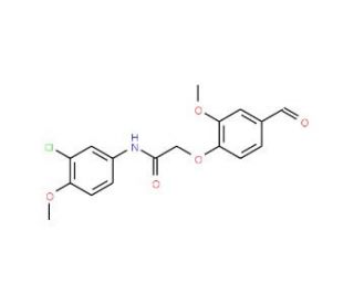 N-(3-Chloro-4-methoxy-phenyl)-2-(4-formyl-2-methoxy-phenoxy)-acetamide - chemical structure image