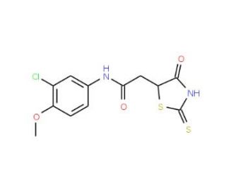 N-(3-Chloro-4-methoxyphenyl)-2-(2-mercapto-4-oxo-4,5-dihydro-1,3-thiazol-5-yl)acetamide - chemical structure image