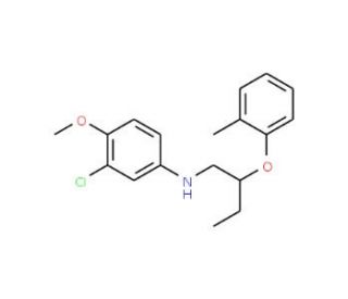 N-(3-Chloro-4-methoxyphenyl)-N-[2-(2-methylphenoxy)butyl]amine - chemical structure image