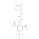 N-(3-Chloro-4-methylphenyl)-2-[2,6-dinitro-4-(trifluoromethyl)phenyl]-hydrazinecarbothioamide (CAS 436133-68-5) - chemical st