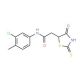 N-(3-Chloro-4-methylphenyl)-2-(2-mercapto-4-oxo-4,5-dihydro-1,3-thiazol-5-yl)acetamide - chemical structure image