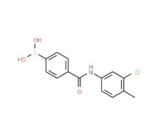 N-(3-Chloro-4-methylphenyl) 4-boronobenzamide (CAS 913835-37-7) - chemical structure image