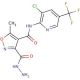 N-[3-Chloro-5-(trifluoromethyl)-2-pyridinyl]-3-(hydrazinocarbonyl)-5-methyl-4-isoxazolecarboxamide - chemical structure image