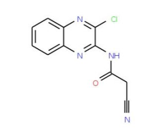 N-(3-Chloro-quinoxalin-2-yl)-2-cyano-acetamide - chemical structure image