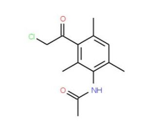 N-[3-(chloroacetyl)-2,4,6-trimethylphenyl]acetamide - chemical structure image