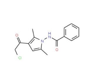 N-[3-(chloroacetyl)-2,5-dimethyl-1H-pyrrol-1-yl]benzamide - chemical structure image