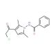 N-[3-(chloroacetyl)-2,5-dimethyl-1H-pyrrol-1-yl]benzamide - chemical structure image