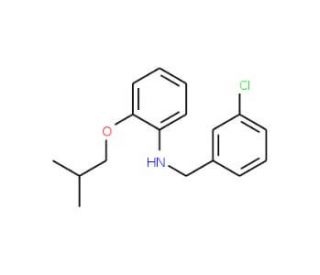 N-(3-Chlorobenzyl)-2-isobutoxyaniline (CAS 1040694-58-3) - chemical structure image