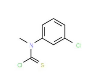 N-(3-Chlorophenyl)-N-methyl-thiocarbamoyl chloride (CAS 83508-61-6) - chemical structure image