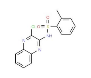 N-(3-chloroquinoxalin-2-yl)-2-methylbenzenesulfonamide (CAS 4029-40-7) - chemical structure image