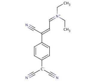 N-[3-Cyano-3-[4-(dicyanomethyl)phenyl]-2-propenylidene]-N-ethyl-ethaniminium inner salt (CAS 174280-29-6) - chemical structur
