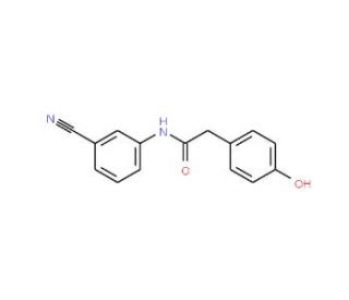 N-(3-Cyano-phenyl)-2-(4-hydroxy-phenyl)-acetamide (CAS 886362-51-2) - chemical structure image