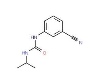 N-(3-cyanophenyl)-N&prime;-isopropylurea - chemical structure image
