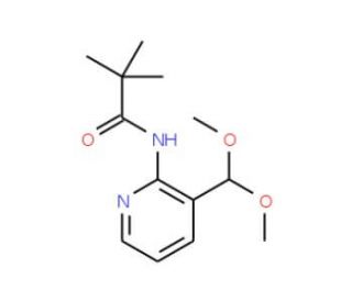 N-(3-Dimethoxymethyl-pyridin-2-yl)-2,2-dimethyl-propionamide (CAS 824429-53-0) - chemical structure image