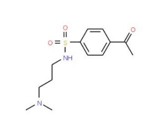 N-[3-(dimethylamino)propyl]-4-acetylbenzene-1-sulfonamide - chemical structure image