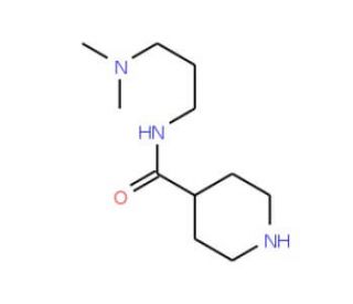 N-[3-(dimethylamino)propyl]piperidine-4-carboxamide - chemical structure image
