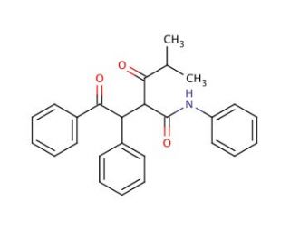 N,3-Diphenyl-2-(2-methyl-1-oxopropyl)4-oxo-N-benzenebutanamide (Mixture of Diastereomers) (CAS 444577-70-2) - chemical struct
