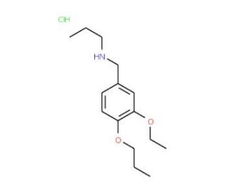 N-(3-ethoxy-4-propoxybenzyl)-N-propylamine hydrochloride - chemical structure image