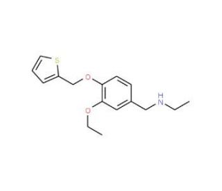 N-[3-ethoxy-4-(thien-2-ylmethoxy)benzyl]-N-ethylamine - chemical structure image