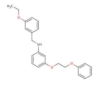 N-(3-Ethoxybenzyl)-3-(2-phenoxyethoxy)aniline - chemical structure image