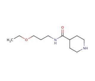 N-(3-ethoxypropyl)piperidine-4-carboxamide - chemical structure image