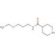 N-(3-ethoxypropyl)piperidine-4-carboxamide - chemical structure image