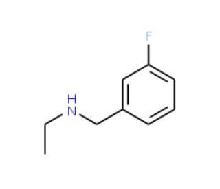 N-(3-fluorobenzyl)ethanamine (CAS 90389-85-8) - chemical structure image