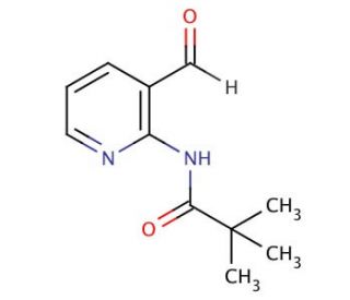 N-(3-Formyl-2-pyridinyl)-2,2-dimethylpropanamide (CAS 86847-64-5) - chemical structure image