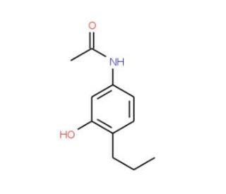 N-(3-Hydroxy-4-propylphenyl)acetamide (CAS 28583-72-4) - chemical structure image