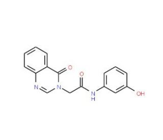 N-(3-hydroxyphenyl)-2-(4-oxoquinazolin-3(4H)-yl)acetamide - chemical structure image