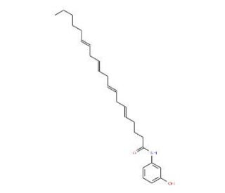 N-(3-hydroxyphenyl)-Arachidonoyl amide (CAS 183718-75-4) - chemical structure image