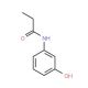 N-(3-Hydroxyphenyl)propanamide (CAS 21556-86-5) - chemical structure image