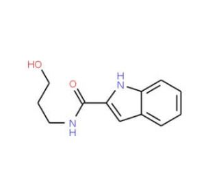 N-(3-Hydroxypropyl)-1H-indole-2-carboxamide (CAS 357616-16-1) - chemical structure image