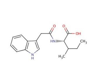 N-(3-Indolylacetyl)-L-isoleucine (CAS 57105-45-0) - chemical structure image