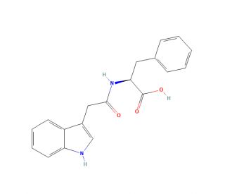 N-(3-Indolylacetyl)-L-phenylalanine (CAS 57105-50-7) - chemical structure image