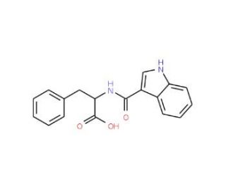 N-(3-Indolylformyl)-L-phenylalanine (CAS 115627-41-3) - chemical structure image