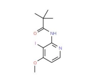 N-(3-Iodo-4-methoxy-pyridin-2-yl)-2,2-dimethyl-propionamide (CAS 898561-62-1) - chemical structure image