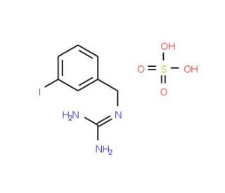N-(3-Iodobenzyl)guanidinium sulphate (CAS 103346-16-3) - chemical structure image