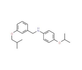 N-(3-Isobutoxybenzyl)-4-isopropoxyaniline - chemical structure image