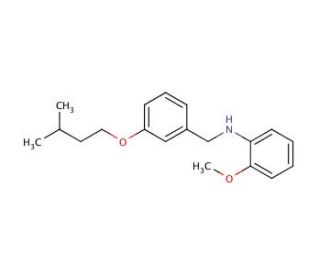 N-[3-(Isopentyloxy)benzyl]-2-methoxyaniline - chemical structure image