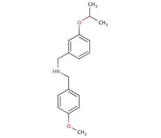 N-(3-Isopropoxybenzyl)(4-methoxyphenyl)methanamine - chemical structure image