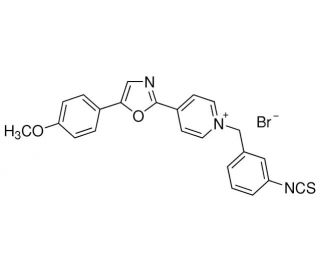 N-(3-Isothiocyanatobenzyl)-4-[5-(4-methoxyphenyl)-2-oxazolyl]pyridinium bromide (CAS 155862-89-8) - chemical structure image
