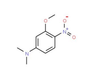 N-(3-Methoxy-4-nitrophenyl)-N,N-dimethylamine (CAS 14703-82-3) - chemical structure image