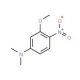 N-(3-Methoxy-4-nitrophenyl)-N,N-dimethylamine (CAS 14703-82-3) - chemical structure image