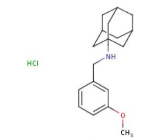 N-(3-methoxybenzyl)adamantan-1-amine hydrochloride - chemical structure image