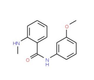 N-(3-methoxyphenyl)-2-(methylamino)benzamide - chemical structure image