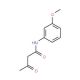 N-(3-methoxyphenyl)-3-oxobutanamide (CAS 25233-47-0) - chemical structure image