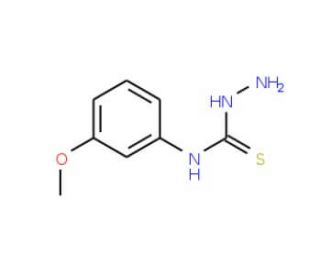 N-(3-methoxyphenyl)hydrazinecarbothioamide (CAS 42135-73-9) - chemical structure image