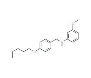 N-(3-Methoxyphenyl)-N-[4-(pentyloxy)benzyl]amine - chemical structure image